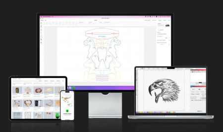 xTool S1 - laser cutter and engraver - 20 W - basic set