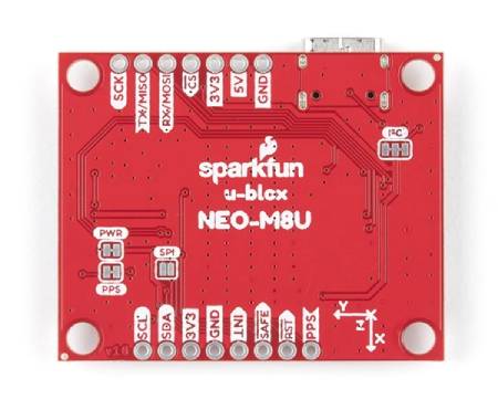 NEO-M8U GPS module - Dead Reckoning - Qwiic - SparkFun GPS‑16329