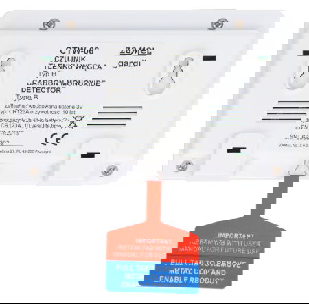 Battery-powered carbon monoxide detector - Zamel CTW-06