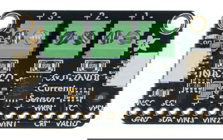 INA3221 - current and voltage sensor 0 - 26 V DC 3.2 A - 3-channel - I2C - STEMMA QT / Qwiic - Adafruit 6062