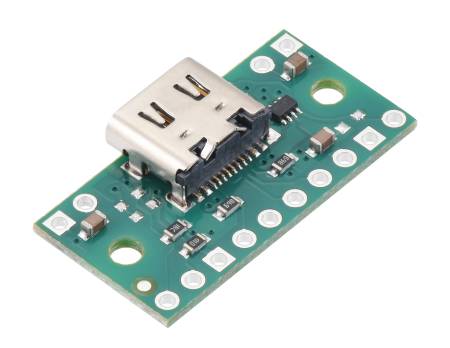 USB Type-C Power Connector with TPS2116 Multiplexer - usb09b - Pololu 3729