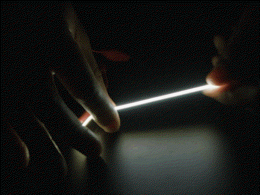 Single-ended Flexible LED Filament - flexible LED strip - 3V 128mm