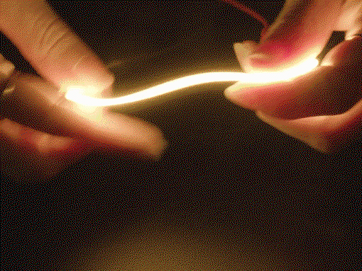 Flexible LED Filament - Noodle flexible LED strip - 3V 130mm