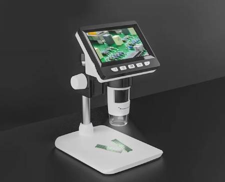 307B Digital Microscope - 1000x 2 MPx 8 LED - 4.3'' LCD Screen