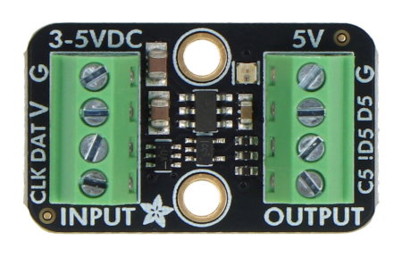 Pixel Shifter - 3.3V/5V Logic Level Converter for Addressable LEDs - Adafruit 6066