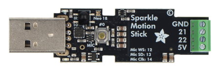 Sparkle Motion Stick - controller for addressable WLED strips and LEDs - ESP32 - USB - Adafruit 6332