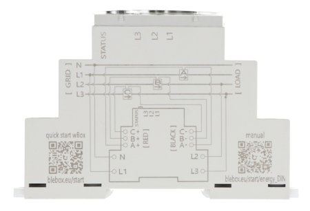 BleBox energyMeter DIN - single/three-phase bidirectional WiFi energy meter