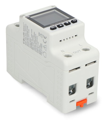 Single-phase energy consumption meter for DIN rail - 63 A - WiFi Tuya - Qoltec 50981